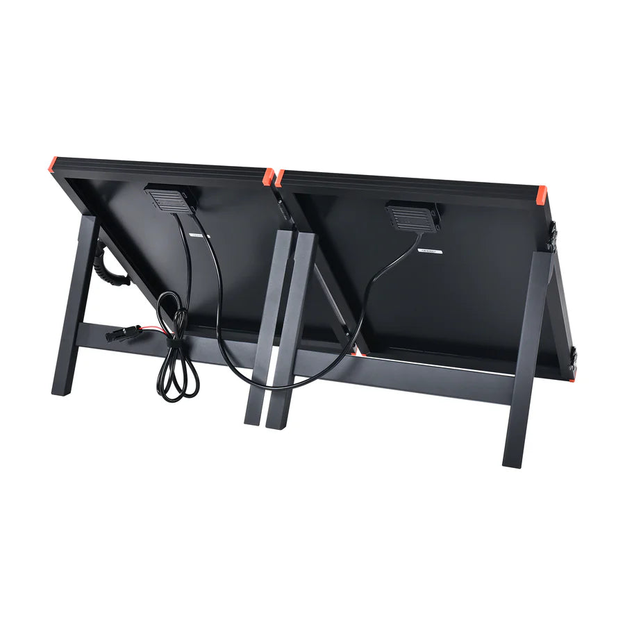 MEGA 100 Portable Briefcase Solar Panel | 100 Watt Portable Solar Panel | High Efficiency | Compatible w/ EcoFlow, Bluetti, Hysolis, & More - ShopSolar: Complete Solar Kits + Lifetime Customer Support