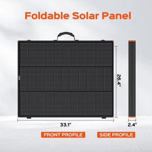 MEGA 200 Briefcase – 200 Watt 12V Portable Monocrystalline Solar Panel | Foldable Design + Kickstand | 25-Year Output Warranty - ShopSolar: Complete Solar Kits + Lifetime Customer Support