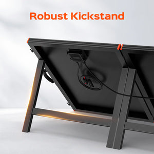 MEGA 200 Briefcase – 200 Watt 12V Portable Monocrystalline Solar Panel | Foldable Design + Kickstand | 25-Year Output Warranty - ShopSolar: Complete Solar Kits + Lifetime Customer Support