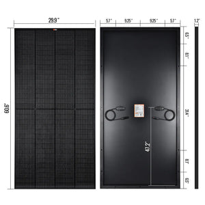 Rich Solar MEGA 250 PRO | 250 Watt Monocrystalline Solar Panel | Best 24V Panel for RVs and Off-Grid | 25-Year Output Warranty | UL Certified | Choose Color Silver or Black - ShopSolar.com