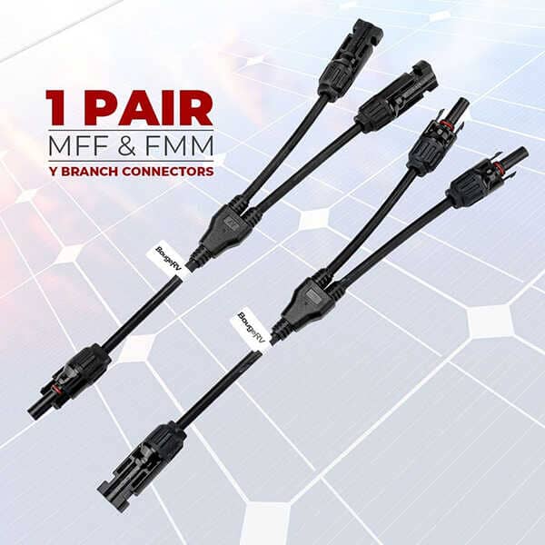 BougeRV Solar Connectors Y Branch Parallel Adapter Cable Wire - ShopSolar.com