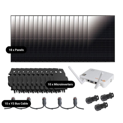 7.92kW Complete Grid-Tied Solar Kit - Enphase or APsystems Microinverters - No Battery [VECTOR PLUS]