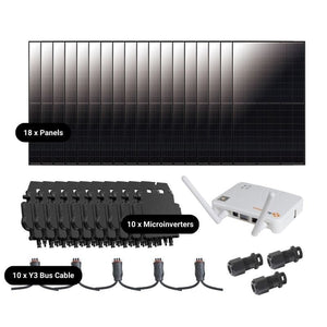 7.92kW Complete Grid-Tied Solar Kit - Enphase or APsystems Microinverters - No Battery [VECTOR PLUS]