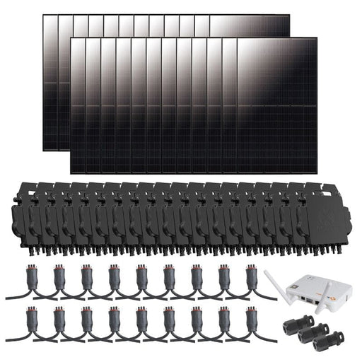 Complete Grid-Tie Solar Kit - 9,600W Solar w/ Microinverters | 24 x 400 Watt Solar Panels [MIK-MAX] - ShopSolar.com