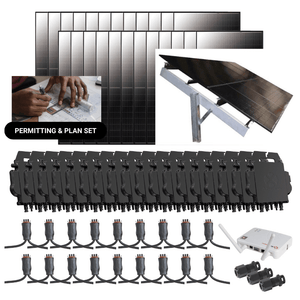 10.56kW Complete Grid-Tied Solar Kit - Enphase or APsystems Microinverters - No Battery [VECTOR MAX]