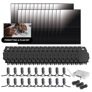 10.56kW Complete Grid-Tied Solar Kit - Enphase or APsystems Microinverters - No Battery [VECTOR MAX]