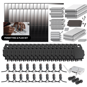 10.56kW Complete Grid-Tied Solar Kit - Enphase or APsystems Microinverters - No Battery [VECTOR MAX]