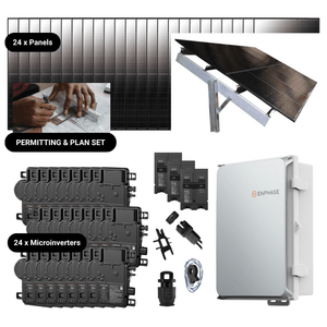 10.56kW Complete Grid-Tied Solar Kit - Enphase or APsystems Microinverters - No Battery [VECTOR MAX]