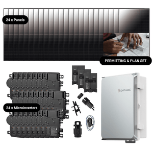 10.56kW Complete Grid-Tied Solar Kit - Enphase or APsystems Microinverters - No Battery [VECTOR MAX]