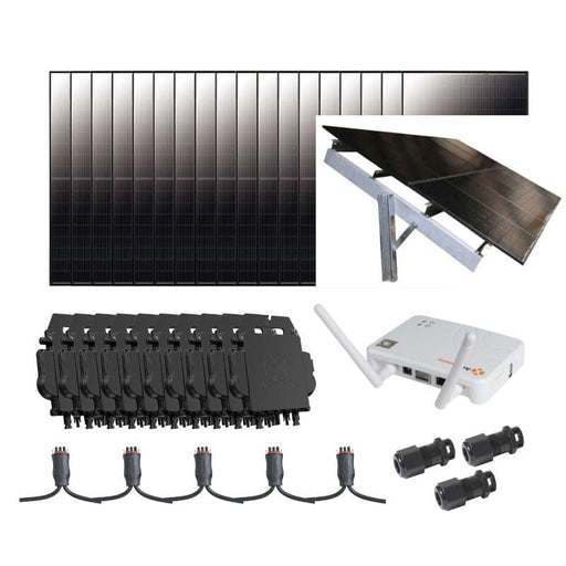 Complete Grid-Tie Solar Kit - 7,200W Solar w/ Microinverters | 18 x 400 Watt Solar Panels - 25-Year Warranty [MIK-PLUS] - ShopSolar.com