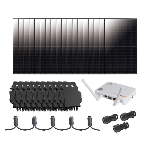 Complete Grid-Tie Solar Kit - 7.11kW ~ 7.2kW Solar w/ Microinverters | Choose # of Solar Panels [MIK-PLUS] - ShopSolar.com
