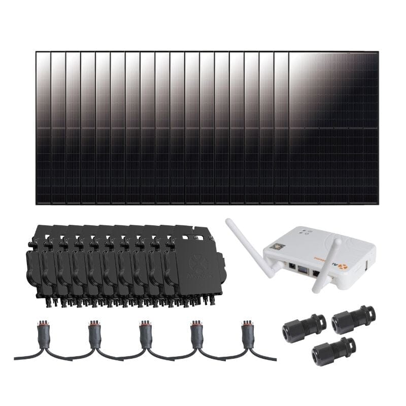 Complete Grid-Tie Solar Kit - 7.11kW ~ 7.2kW Solar w/ Microinverters | Choose # of Solar Panels [MIK-PLUS] - ShopSolar.com
