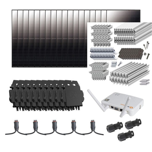 Complete Grid-Tie Solar Kit - 7,200W Solar w/ Microinverters | 18 x 400 Watt Solar Panels - 25-Year Warranty [MIK-PLUS] - ShopSolar.com