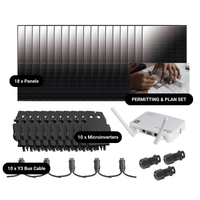 Complete Grid-Tie Solar Kit - 7.38kW Solar w/ Microinverters | 18 x 410W Solar Panels [MIK-PLUS]