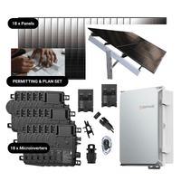 Complete Grid-Tie Solar Kit - 7.38kW Solar w/ Microinverters | 18 x 410W Solar Panels [MIK-PLUS]