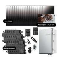 Complete Grid-Tie Solar Kit - 7.38kW Solar w/ Microinverters | 18 x 410W Solar Panels [MIK-PLUS]