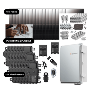 7.92kW Complete Grid-Tied Solar Kit - Enphase or APsystems Microinverters - No Battery [VECTOR PLUS]