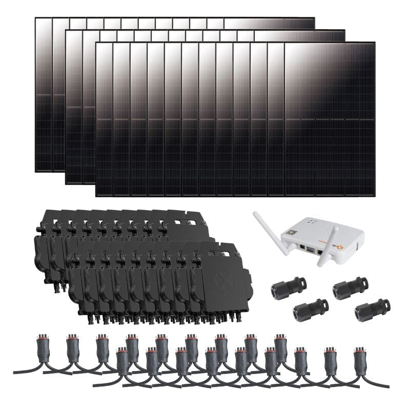 Complete Grid-Tie Solar Kit - 14.4kW ~ 14.76kW Solar w/ Microinverters | 36 x Solar Panels [MIK-PRO] - ShopSolar.com