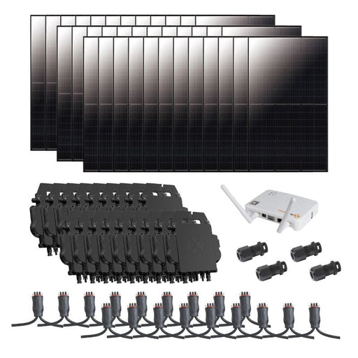 Complete Grid-Tie Solar Kit - 14.22kWp~14.4kWp Solar w/ Microinverters | 36 x Solar Panels [MIK-PRO] - ShopSolar.com