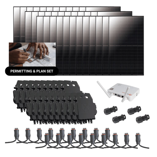 Complete Grid-Tie Solar Kit - 14.76kW Solar w/ Microinverters | 36 x 410W Solar Panels [MIK-PRO]