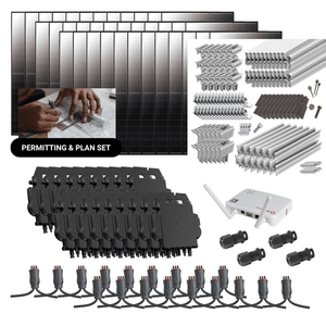 15.84kW Complete Grid-Tied Solar Kit - Enphase or APsystems Microinverters - No Battery [VECTOR PRO]