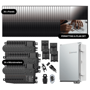 15.84kW Complete Grid-Tied Solar Kit - Enphase or APsystems Microinverters - No Battery [VECTOR PRO]