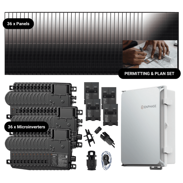 Complete Grid-Tie Solar Kit - 14.76kW Solar w/ Microinverters | 36 x 410W Solar Panels [MIK-PRO]