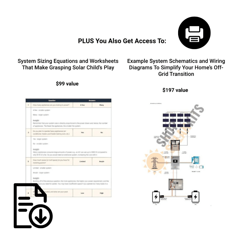 The Solar + Storage Blueprint | Step-By-Step Video Training, Example Setup Diagrams, Installation Instructions & More + 40-Page PDF Solar Handbook | Lifetime Access! - ShopSolar.com