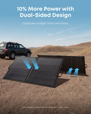 Anker SOLIX PS200 Bifacial Portable Solar Panel (200W) - ShopSolar.com