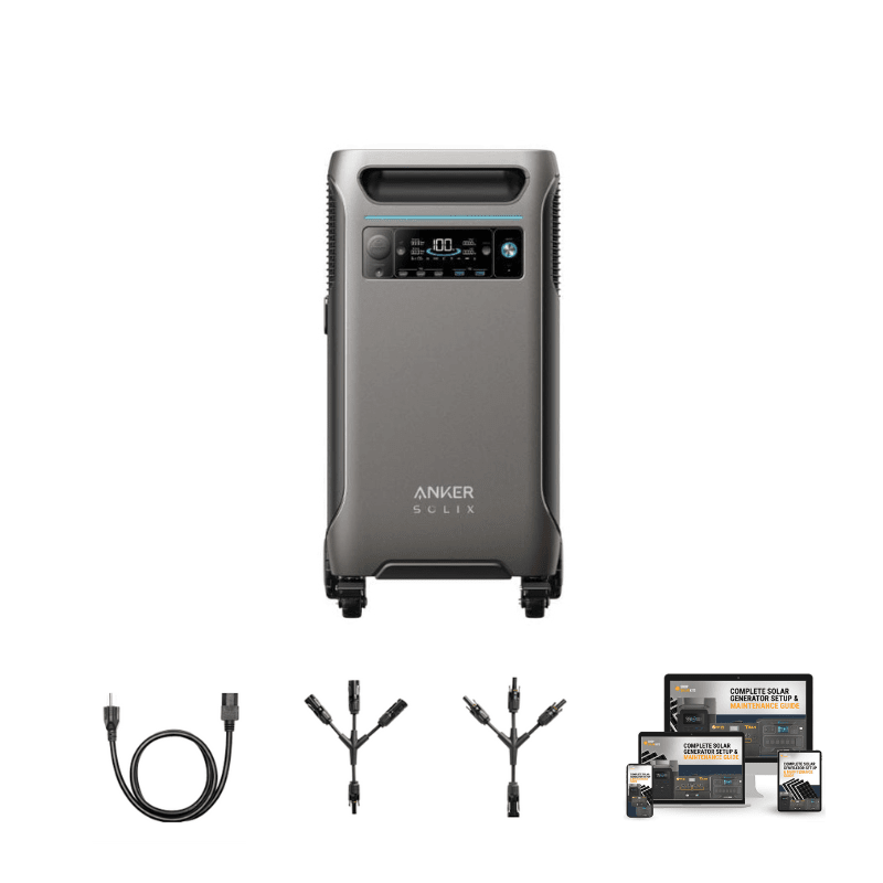 Anker SOLIX F3800: 3,840Wh / 6,000W Solar Power Station + Choose Your Custom Bundle | 5-Year Warranty | Complete Solar Kit - ShopSolar.com