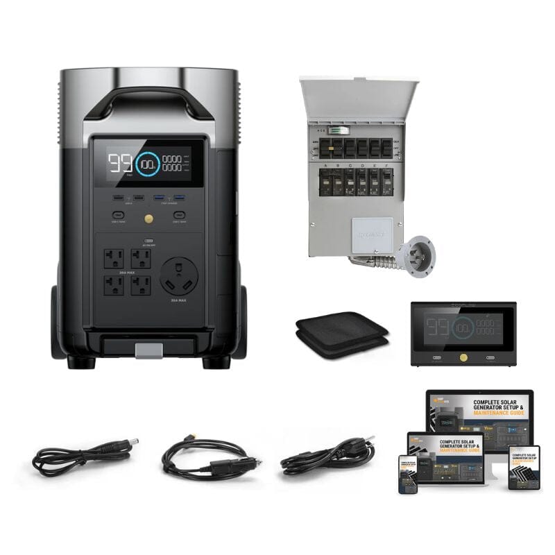 DELTA PRO + Home Backup Kit [Manual Transfer Switch]