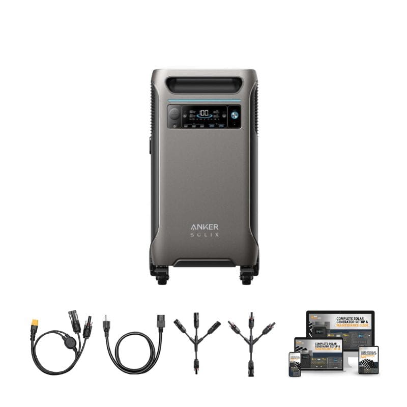 Anker F3800 - 3,840Wh / 6,000W Solar Power Station | 1,600W Solar Input | Choose Your Custom Bundle | 5-Year Warranty | Complete Solar Kit