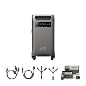 Anker F3800 - 3,840Wh / 6,000W Solar Power Station | 1,600W Solar Input | Choose Your Custom Bundle | 5-Year Warranty | Complete Solar Kit
