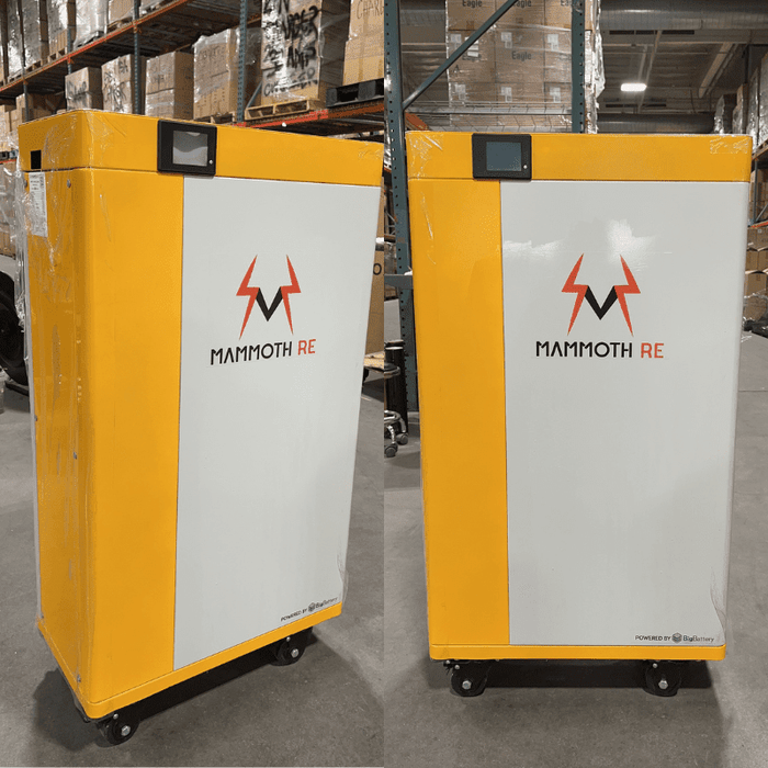 Mammoth [PRO] 48V [23.5kWh] Lithium Battery Bank On Wheels | Designed & Assembled In USA | 10-Year Warranty | Stack up to 8 Units - ShopSolarKits.com