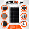 MEGA 100 | 100 Watt Solar Panel | Premier 12V Off-Grid Solar Panel for Vans, Campers, Boats | 25-Year Output Warranty | UL Certified - ShopSolar: Complete Solar Kits + Lifetime Customer Support