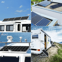 BougeRV 28 in Adjustable Solar Panel Tilt Mount Brackets with Foldable Tilt Legs - ShopSolar.com