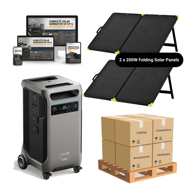 Anker F3800 [PLUS] - 3,840Wh / 6,000W Portable Power Station | 120V/240V Output | 3,200W Solar Input | Choose Your Bundle Option | 5-Year Warranty - ShopSolar: Complete Solar Kits + Lifetime Customer Support