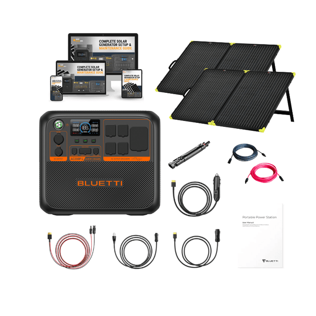 Bluetti AC200PL - 2,400W / 2,304Wh Portable Power Station + Choose Your Custom Your Custom Bundle | Complete Solar Generator Kit - ShopSolar.com