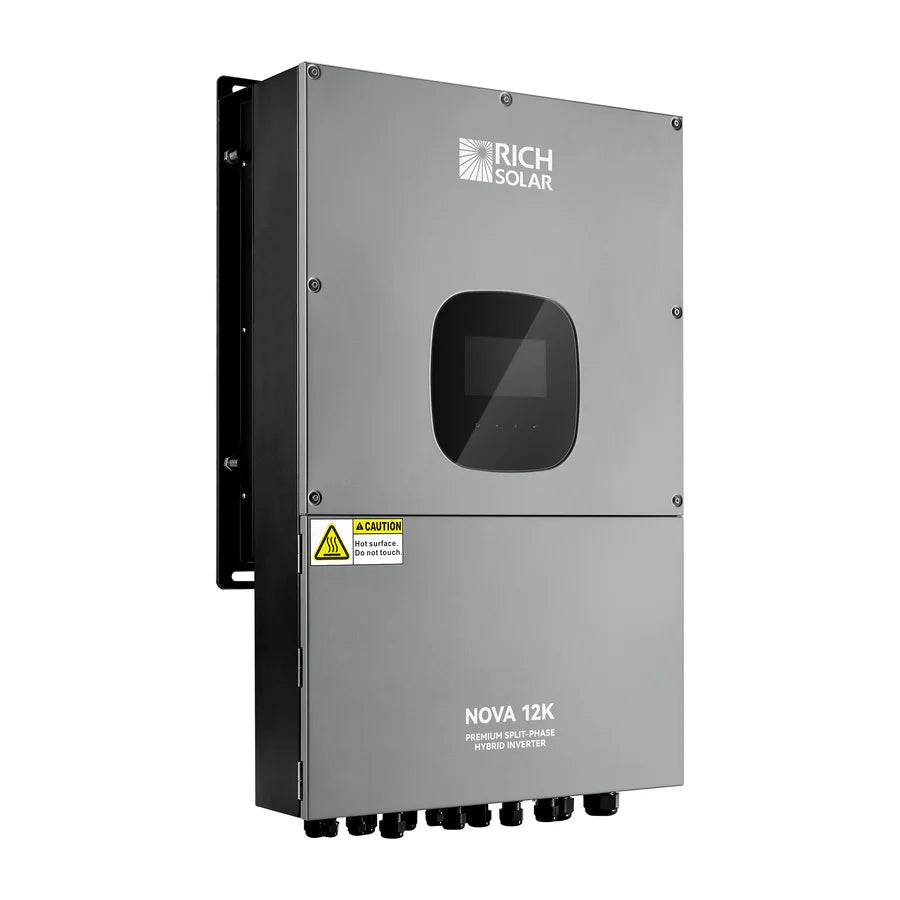 Rich Solar NOVA 12K | 48V Split Phase Hybrid Inverter | 10,000W Output 120/240V | 12,000W PV Input Hybrid Inverter | UL Certified - ShopSolar.com