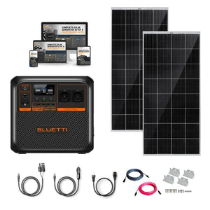 BLUETTI Premium 150 [AC180P] Portable Power Station + Choose Your Custom Your Custom | 3,500 Cycles | 5‑Year Warranty | Complete Solar Generator Kit
