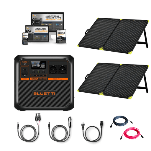Bluetti AC180P 1440Wh / 1800W Portable Power Station + Choose Your Custom Your Custom Bundle | Complete Solar Generator Kit - ShopSolar.com