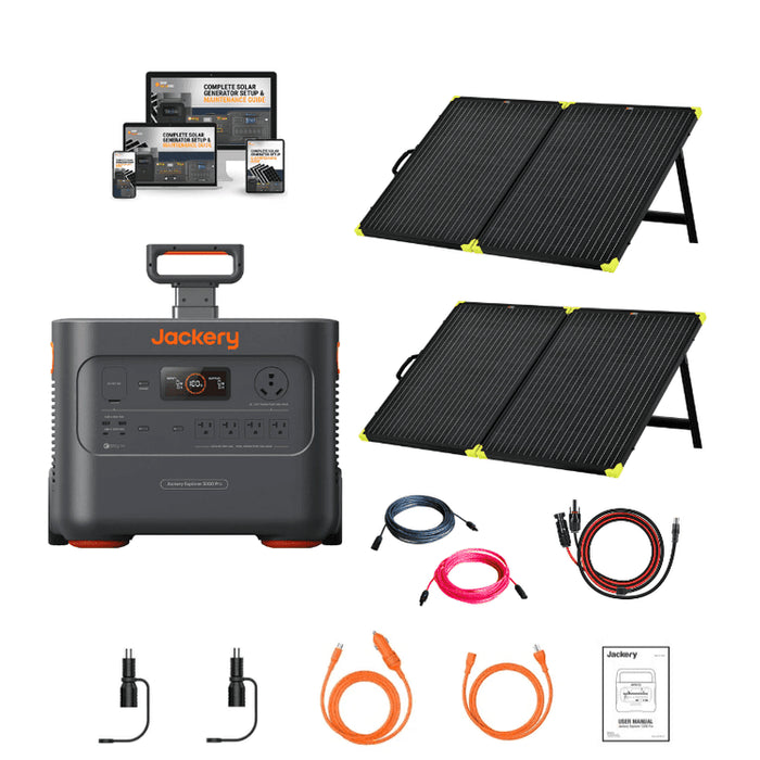 Jackery Explorer 3000 Pro | 3024Wh / 3000WPortable Power Station + Choose Your Custom Bundle | Complete Solar Kit - ShopSolar.com