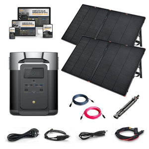 EcoFlow DELTA [MAX] Solar Kits - 2,400W / 2,016Wh Portable Power Station + Choose Your Custom Bundle | Complete Solar Generator Kit