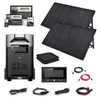 EcoFlow DELTA PRO 120V Solar Kits - 3,600Wh / 3,600W Portable Power Station + Choose Your Custom Bundle Option | Complete Solar Kit | 5-Year Warranty