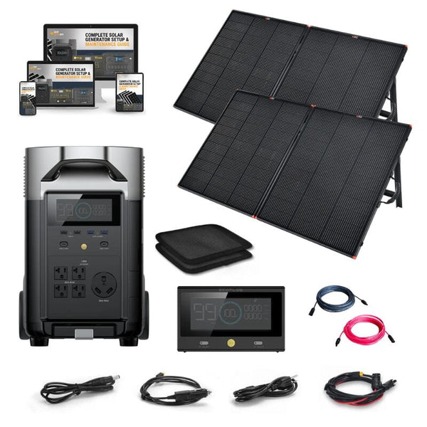 EcoFlow DELTA PRO 120V Solar Kits - 3,600Wh / 3,600W Portable Power Station + Choose Your Custom Bundle Option | Complete Solar Kit | 5-Year Warranty - ShopSolar: Complete Solar Kits + Lifetime Customer Support