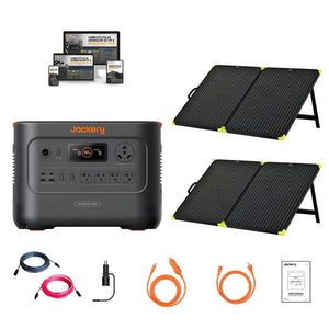 Jackery HomePower 3000 Solar Generator Kits | 3,072Wh | 3,600W Output | Quad/Hex/Octo 800W–1,600W Rigid Solar | <20ms UPS | 2-Year Warranty