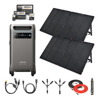 Anker F3800 - 3,840Wh / 6,000W Solar Power Station | 1,600W Solar Input | Choose Your Custom Bundle | 5-Year Warranty | Complete Solar Kit