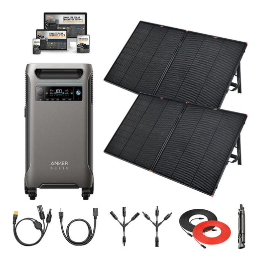 Anker SOLIX F3800 Custom Kits: 3,840Wh / 6,000W Solar Power Station + Choose Your Custom Bundle | 5-Year Warranty | Complete Solar Kit - ShopSolar.com