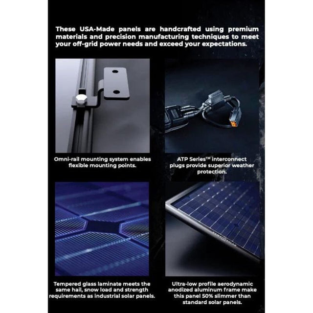 OBSIDIAN SERIES 25 Watt Solar Panel Kit - ShopSolar.com