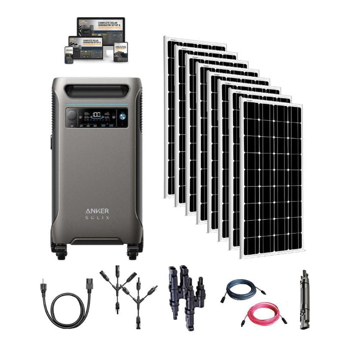 Anker F3800 - 3,840Wh / 6,000W Solar Power Station | 120/240V + Choose Your Custom Bundle | Complete Solar Kit - ShopSolar.com